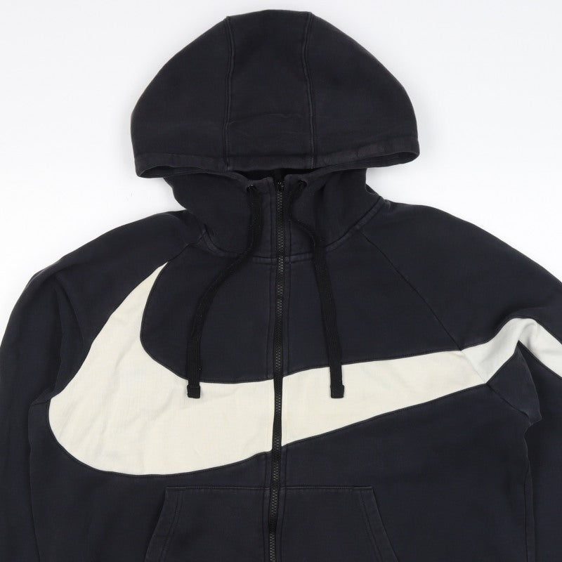 Nike Unisex Adults Black XL Full Zip Hooded Sweatshirt