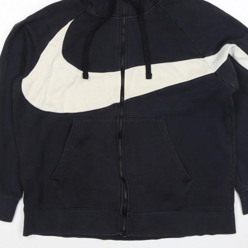 Nike Unisex Adults Black XL Full Zip Hooded Sweatshirt