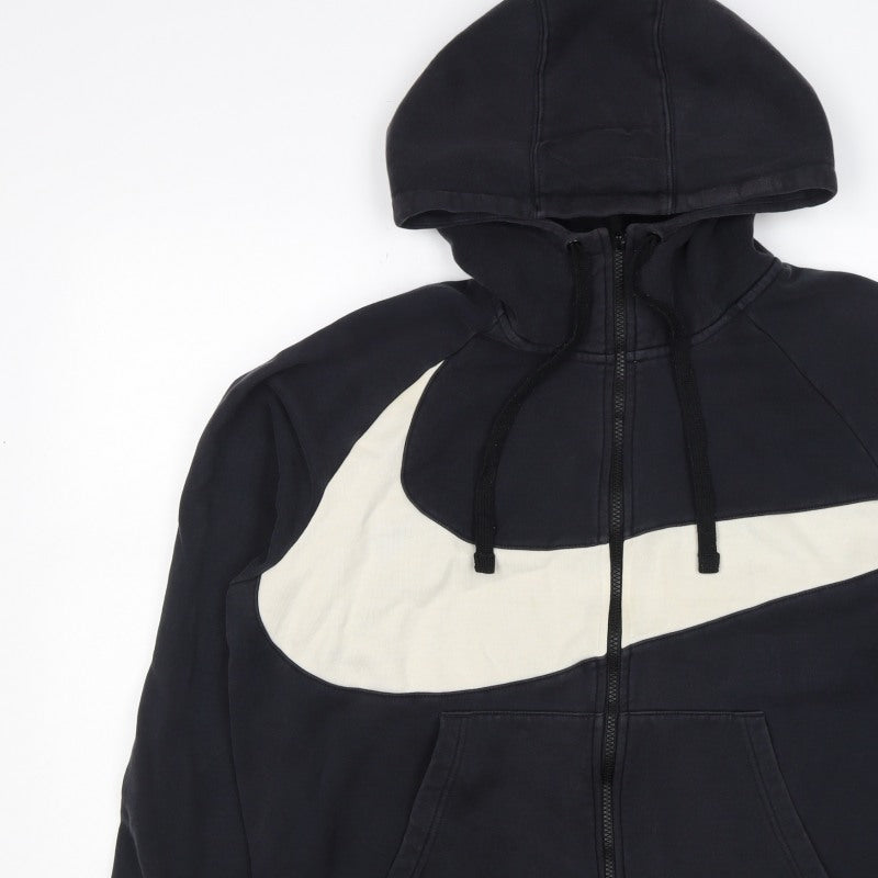 Nike Unisex Adults Black XL Full Zip Hooded Sweatshirt