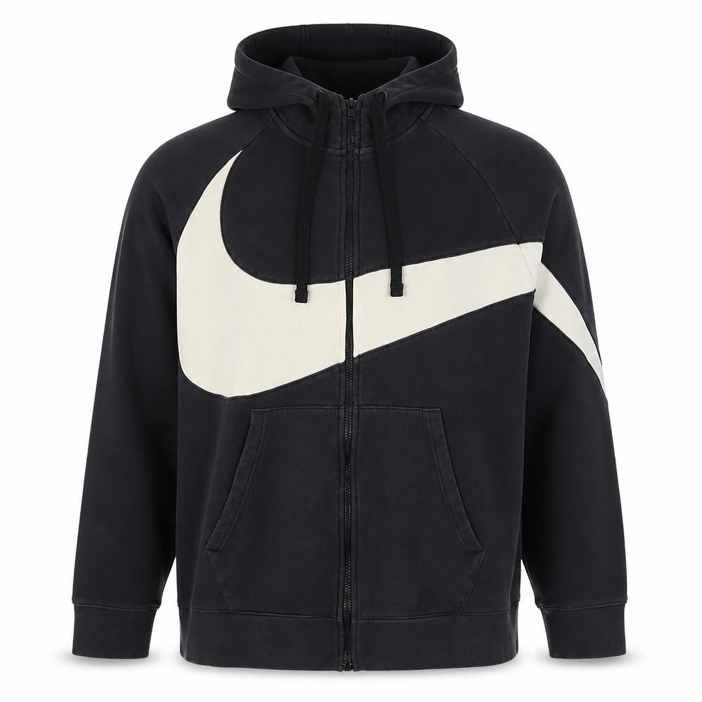 Nike Unisex Adults Black XL Full Zip Hooded Sweatshirt