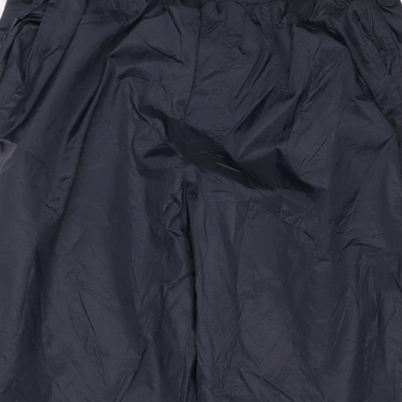 Karhu Men’s Black Lined Track Pants L Elastic Waist Zip Pockets