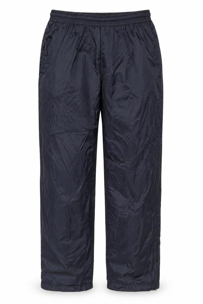 Karhu Men’s Black Lined Track Pants L Elastic Waist Zip Pockets