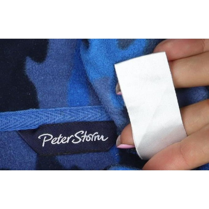 Peter Storm Boys Blue Camo Fleece 1/4 Zip Jacket Age 13