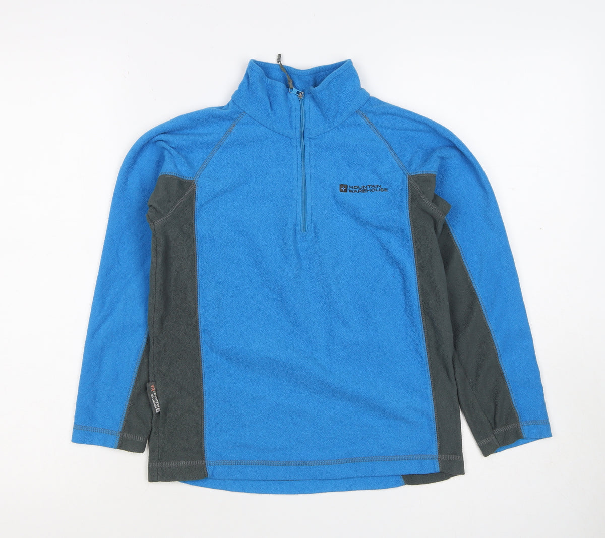 Mountain Warehouse Boys Blue Fleece 1/4 Zip Pullover Sweatshirt 9-10 Years
