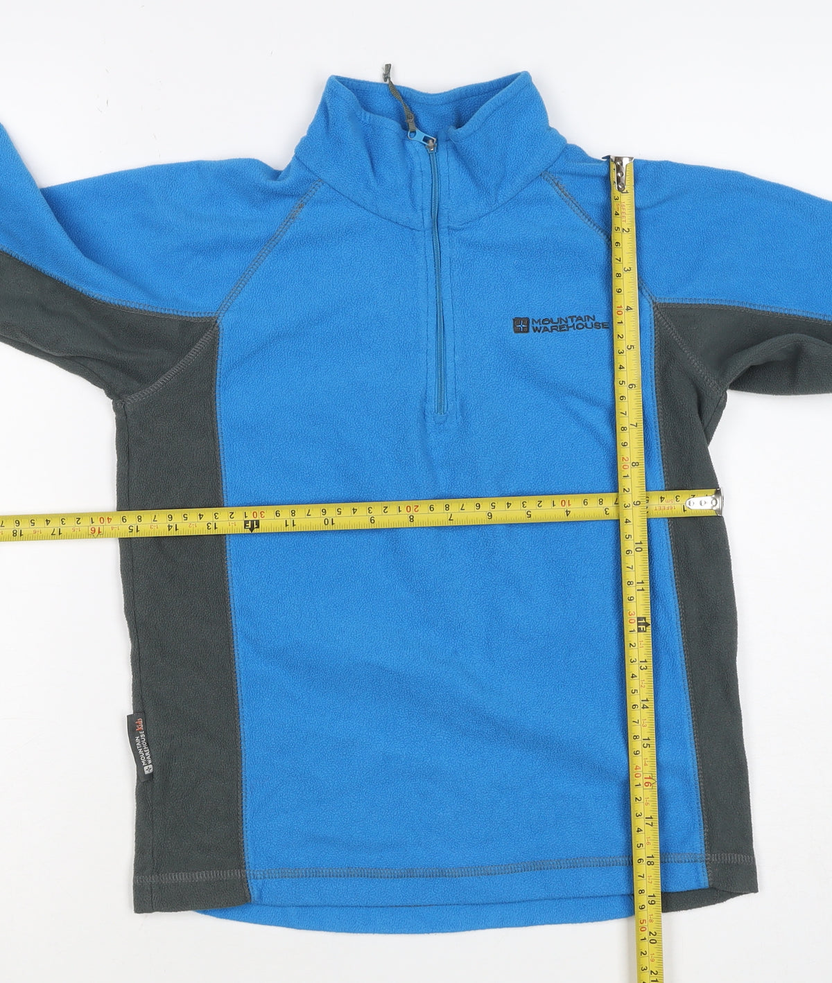 Mountain Warehouse Boys Blue Fleece 1/4 Zip Pullover Sweatshirt 9-10 Years