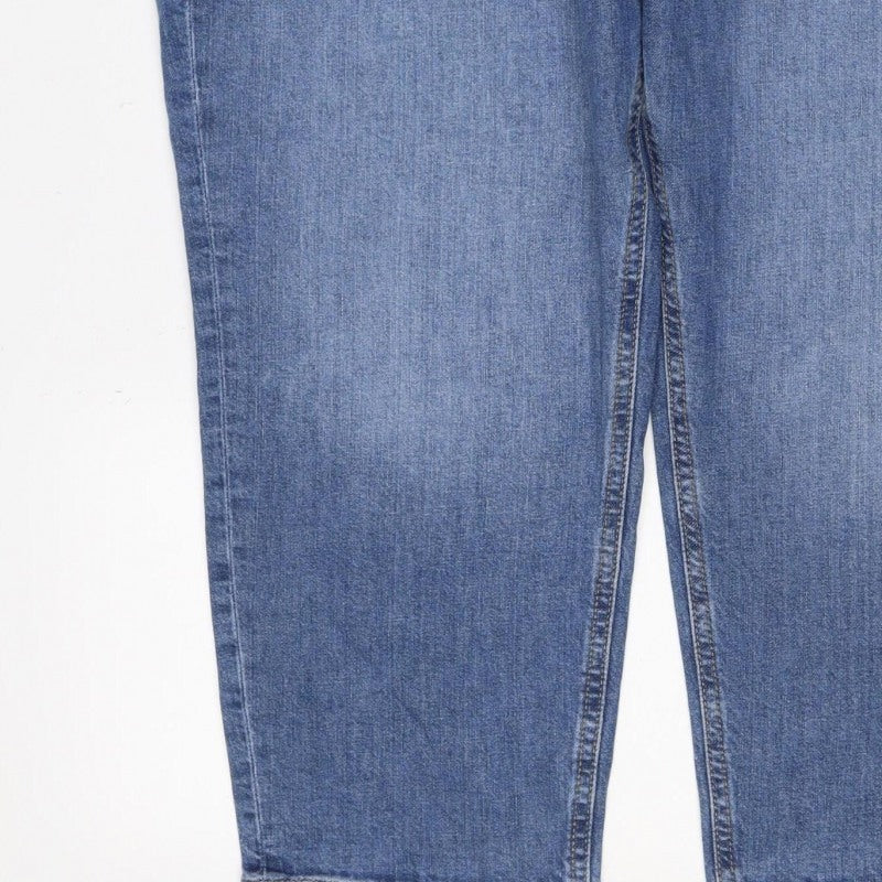 Marks & Spencer Women Blue UK 20 Cropped Slim Jeans Short