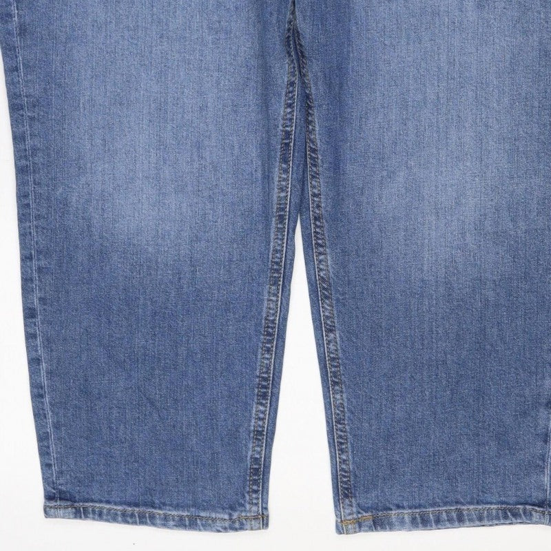 Marks & Spencer Women Blue UK 20 Cropped Slim Jeans Short