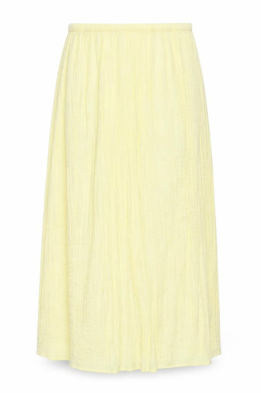 M&S Women Yellow Size 18 Maxi Skirt Lightweight Crinkle Summer