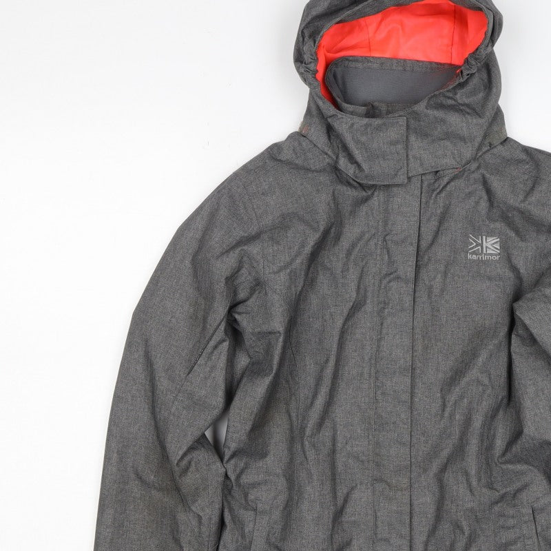 Karrimor Boys Grey Ski Jacket 11-12 Years Hooded Waterproof