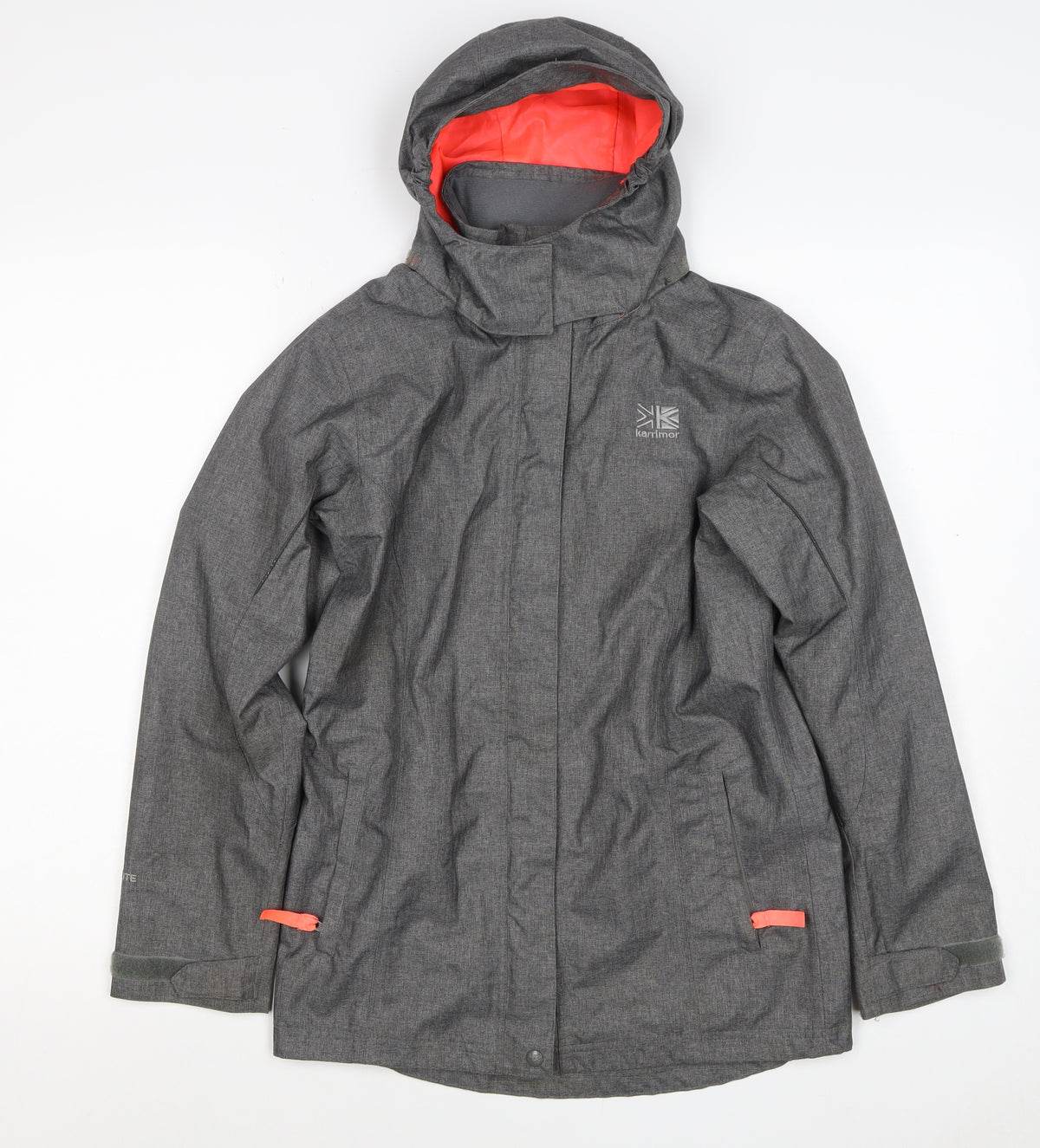 Karrimor Boys Grey Ski Jacket 11-12 Years Hooded Waterproof