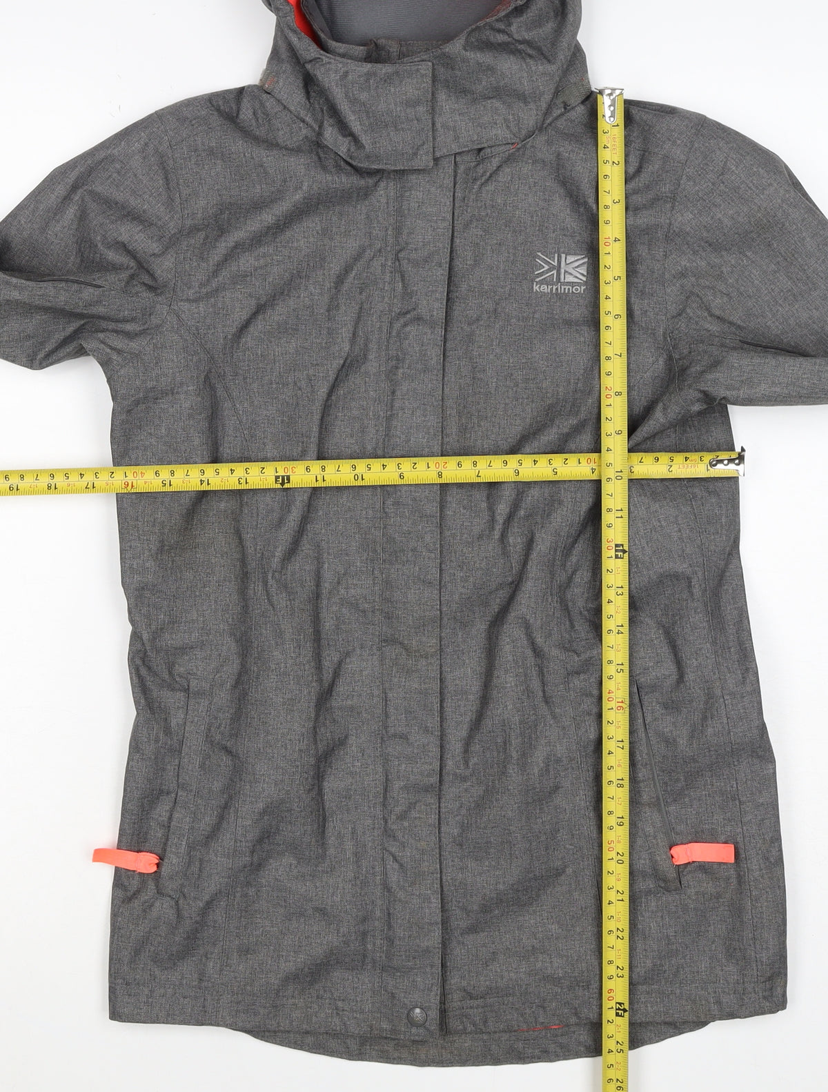 Karrimor Boys Grey Ski Jacket 11-12 Years Hooded Waterproof