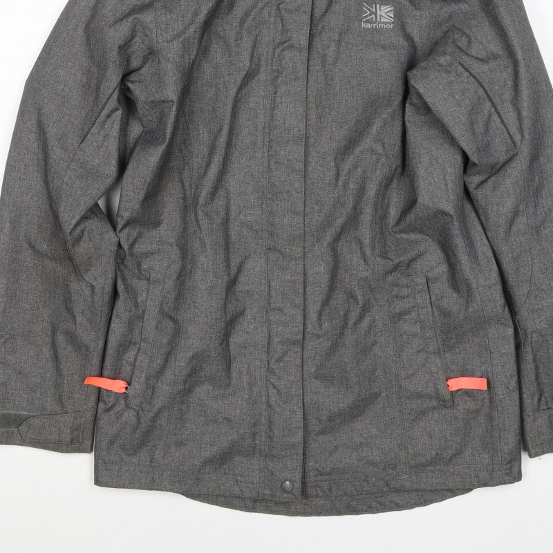 Karrimor Boys Grey Ski Jacket 11-12 Years Hooded Waterproof