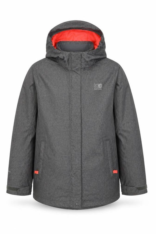 Karrimor Boys Grey Ski Jacket 11-12 Years Hooded Waterproof