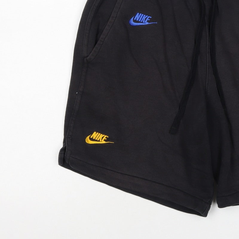 Nike Men’s Black Small Sweat Shorts Embroidered Logo Drawstring