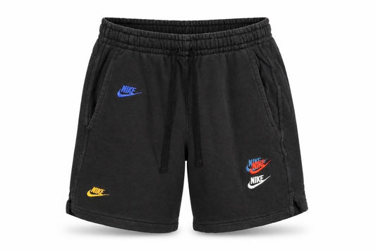 Nike Men’s Black Small Sweat Shorts Embroidered Logo Drawstring