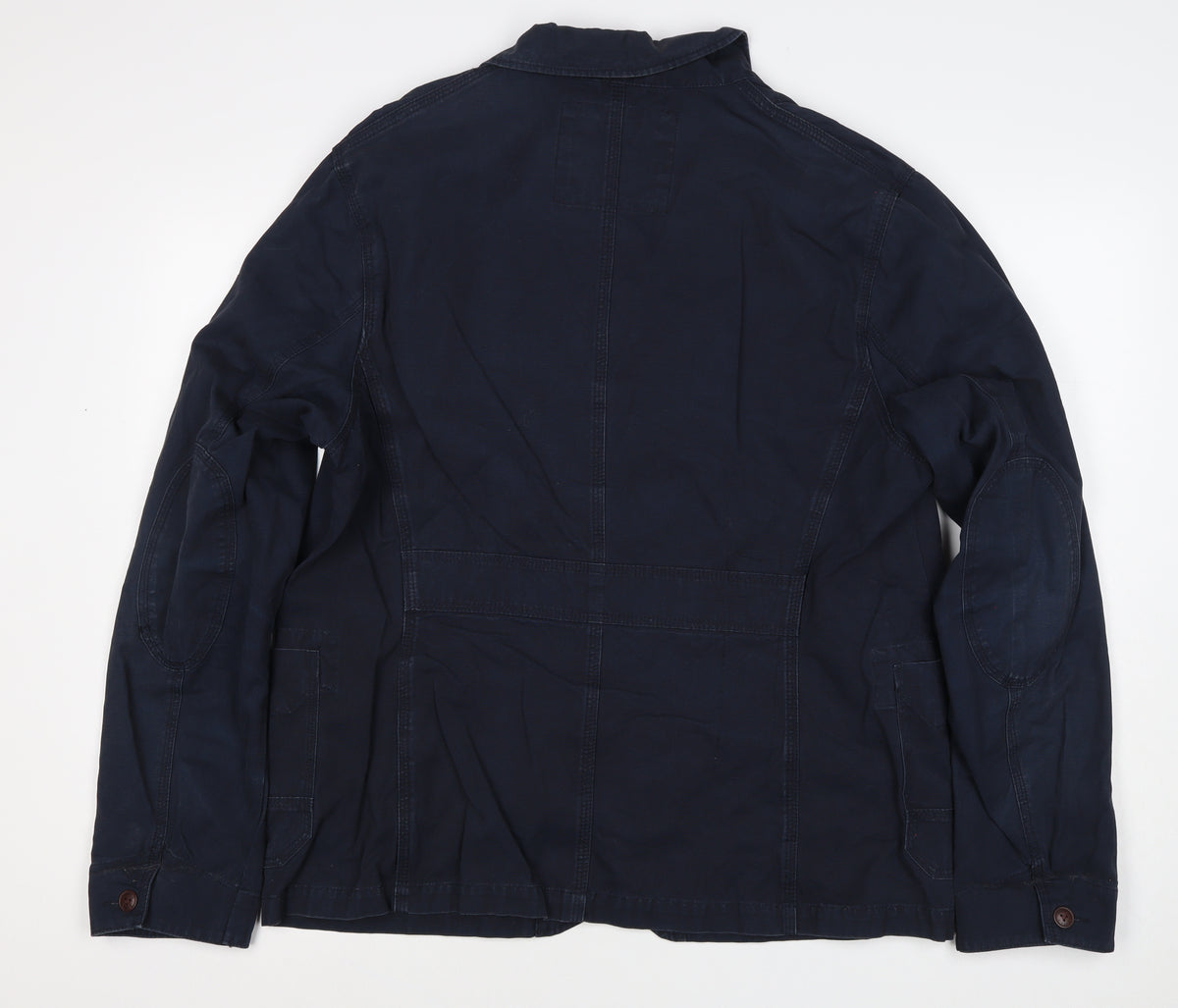 Next Men’s Navy Blue XL Cotton Workwear Button Jacket
