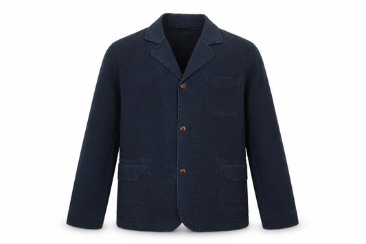 Next Men’s Navy Blue XL Cotton Workwear Button Jacket