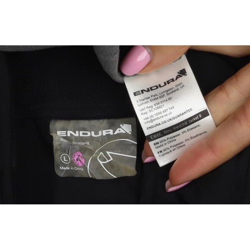 Endura Women’s Black L Softshell Cycling Jacket Reflective Full Zip