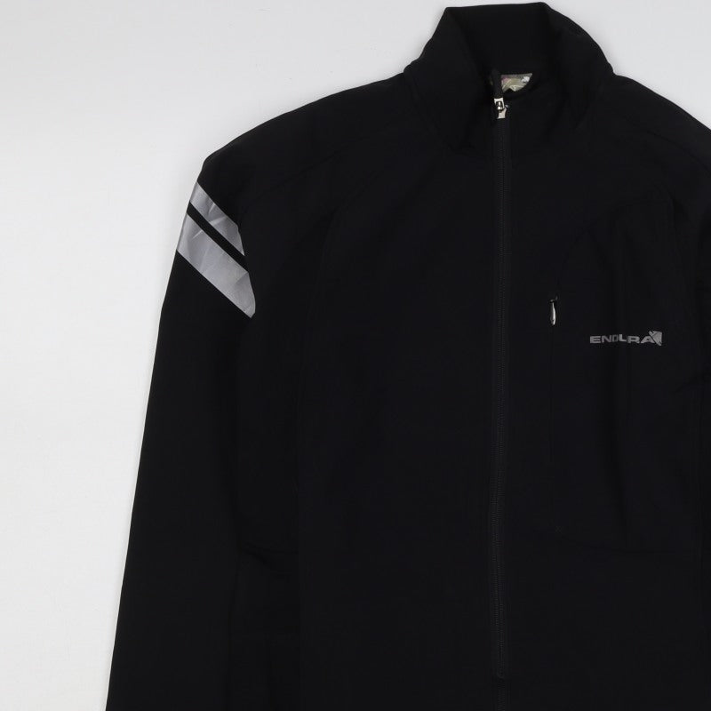 Endura Women’s Black L Softshell Cycling Jacket Reflective Full Zip
