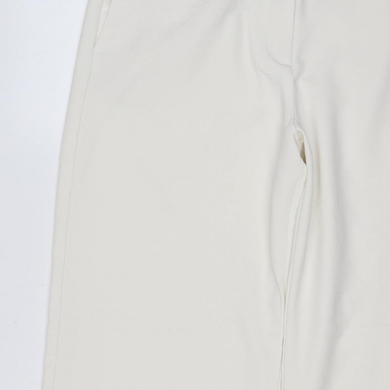 Marks & Spencer Women White Size 16 Regular Straight Leg Trousers