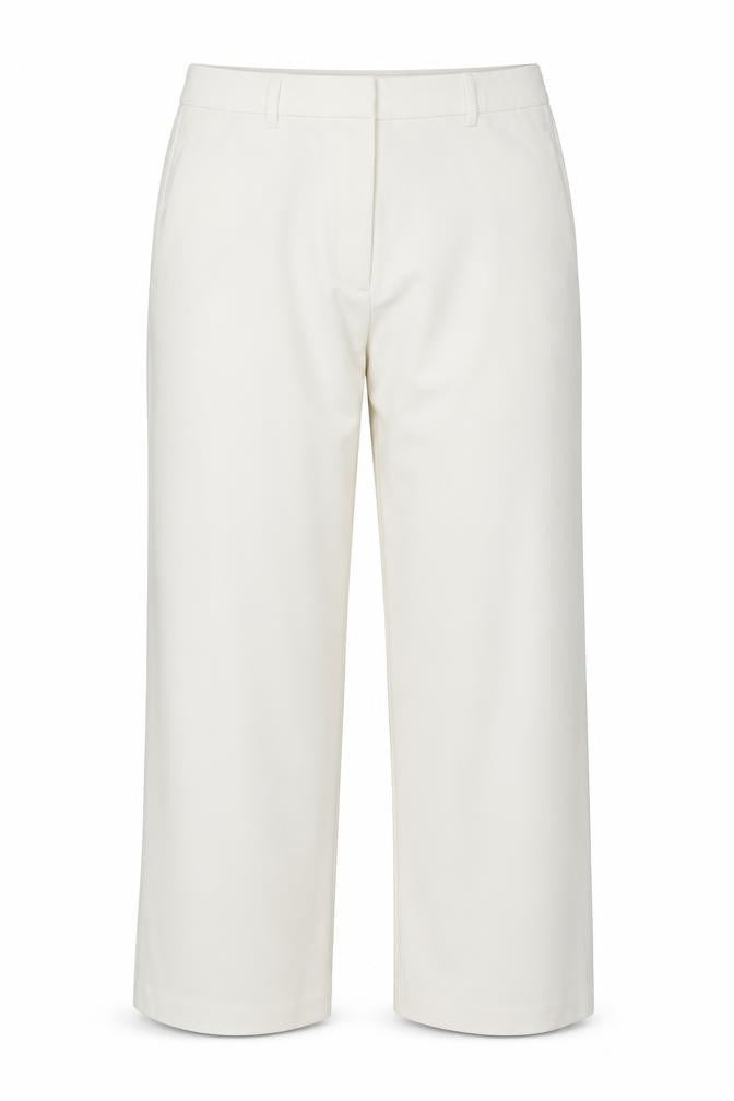 Marks & Spencer Women White Size 16 Regular Straight Leg Trousers