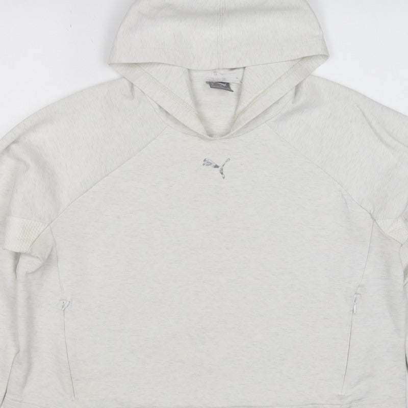 Puma Women’s Grey Logo Hooded Pullover Sweatshirt UK 16 XL