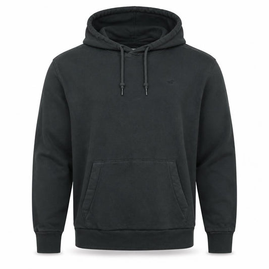 Hollister Men's Black M Pullover Hoodie Logo Fleece Kangaroo Pocket