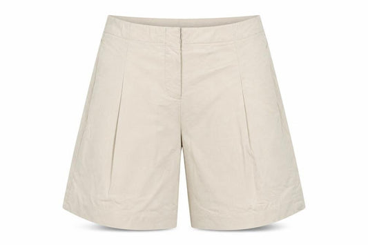 Marks and Spencer Women Beige Size 14 Cotton Stretch Bermuda Shorts