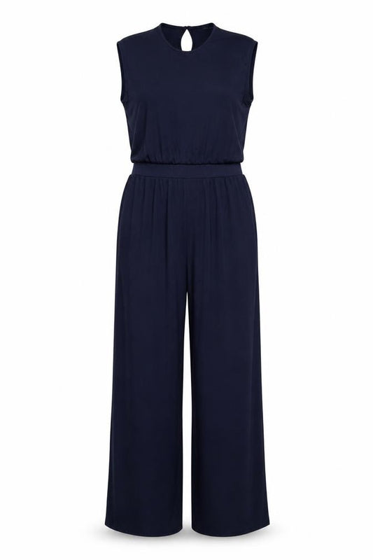 Sweaty Betty Women’s Blue UK 10 Sleeveless Wide-Leg Jumpsuit