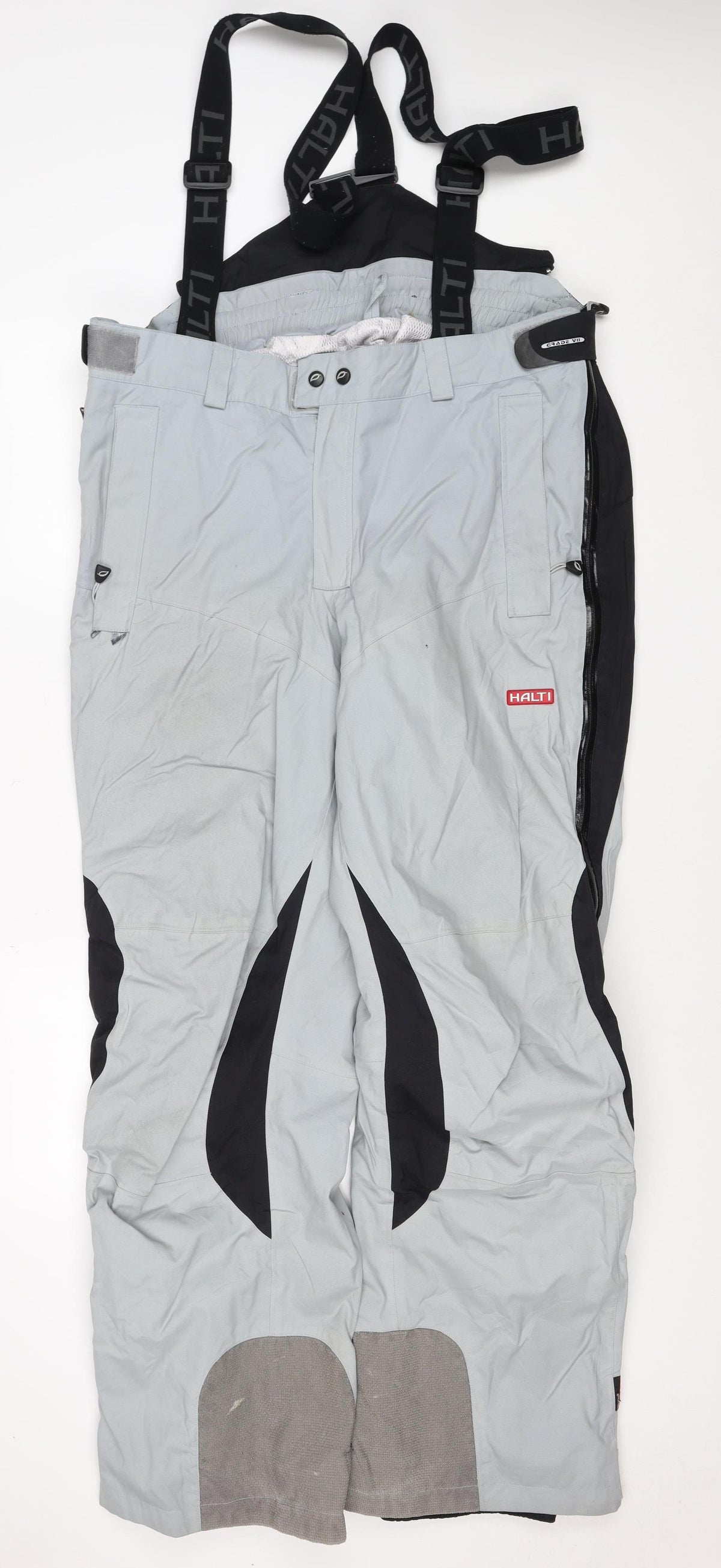 Halti Men Grey XL Snow Pants Ski Trousers with Braces