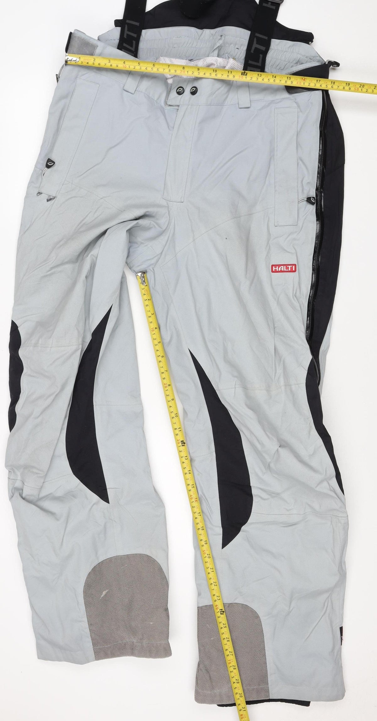 Halti Men Grey XL Snow Pants Ski Trousers with Braces