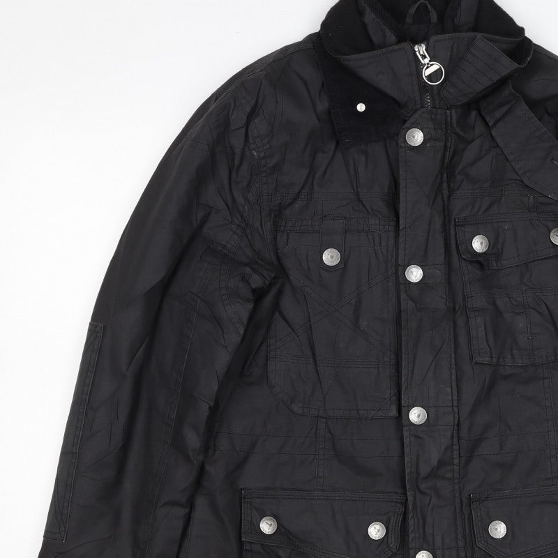 John Bantridge Men’s Black S Military Jacket Cotton Insulated