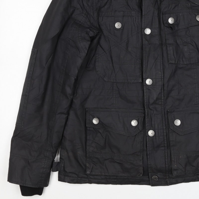 John Bantridge Men’s Black S Military Jacket Cotton Insulated