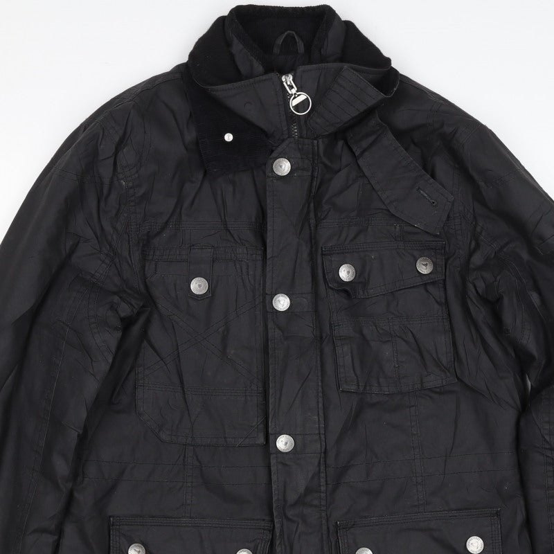 John Bantridge Men’s Black S Military Jacket Cotton Insulated