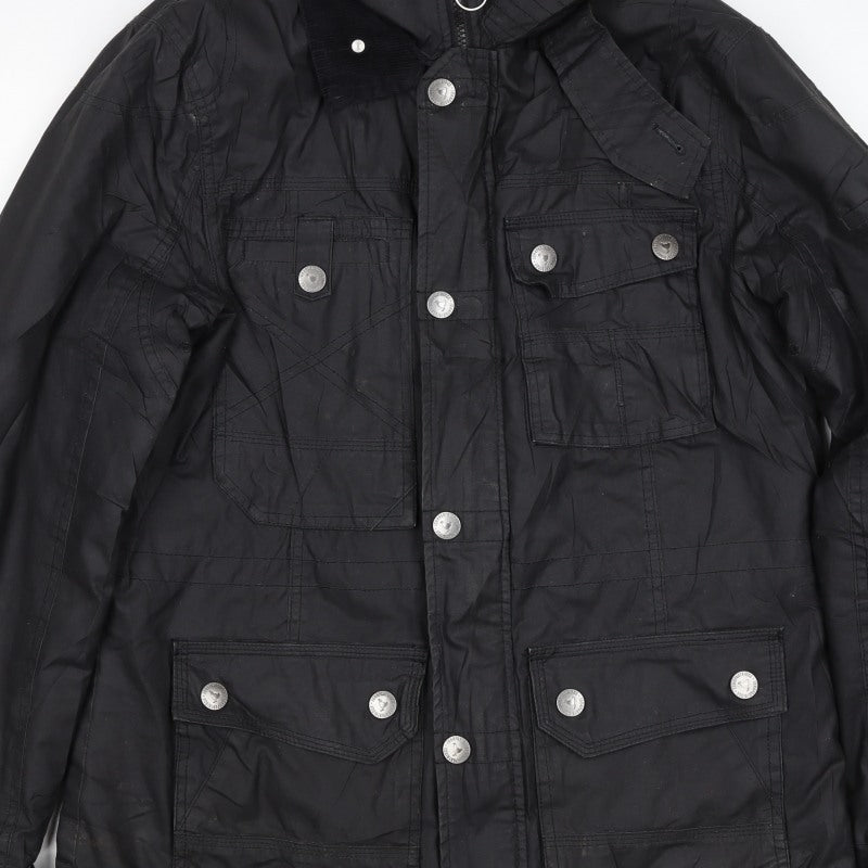John Bantridge Men’s Black S Military Jacket Cotton Insulated