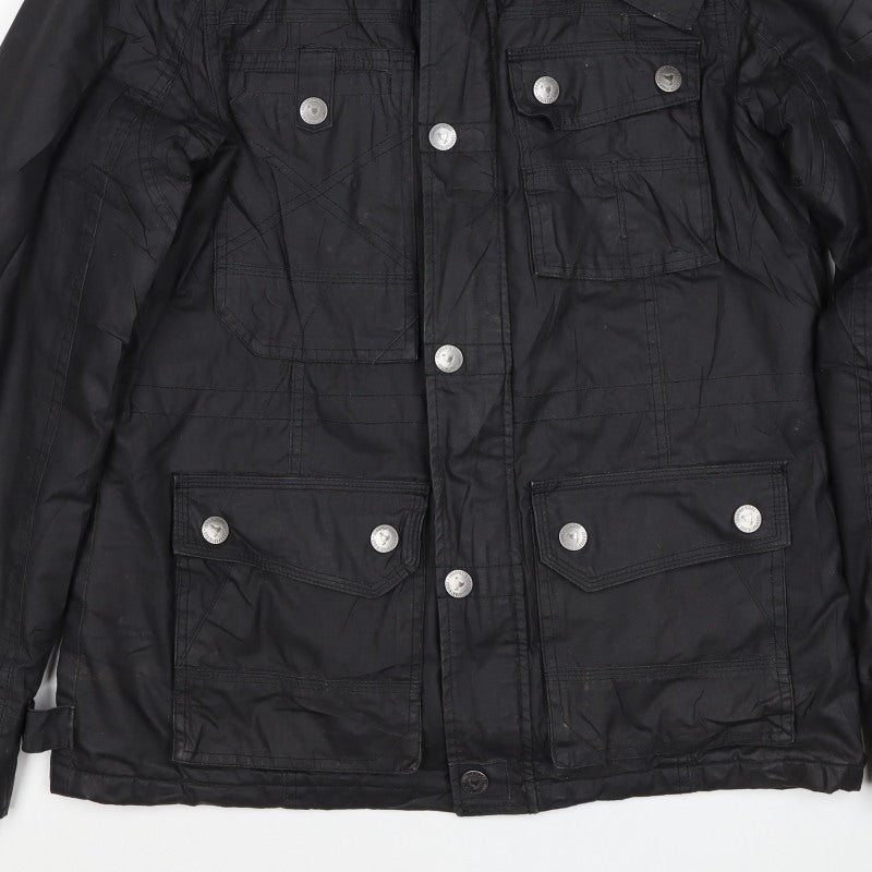 John Bantridge Men’s Black S Military Jacket Cotton Insulated