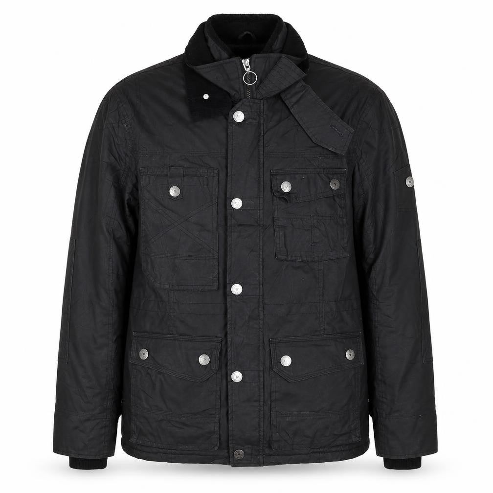 John Bantridge Men’s Black S Military Jacket Cotton Insulated