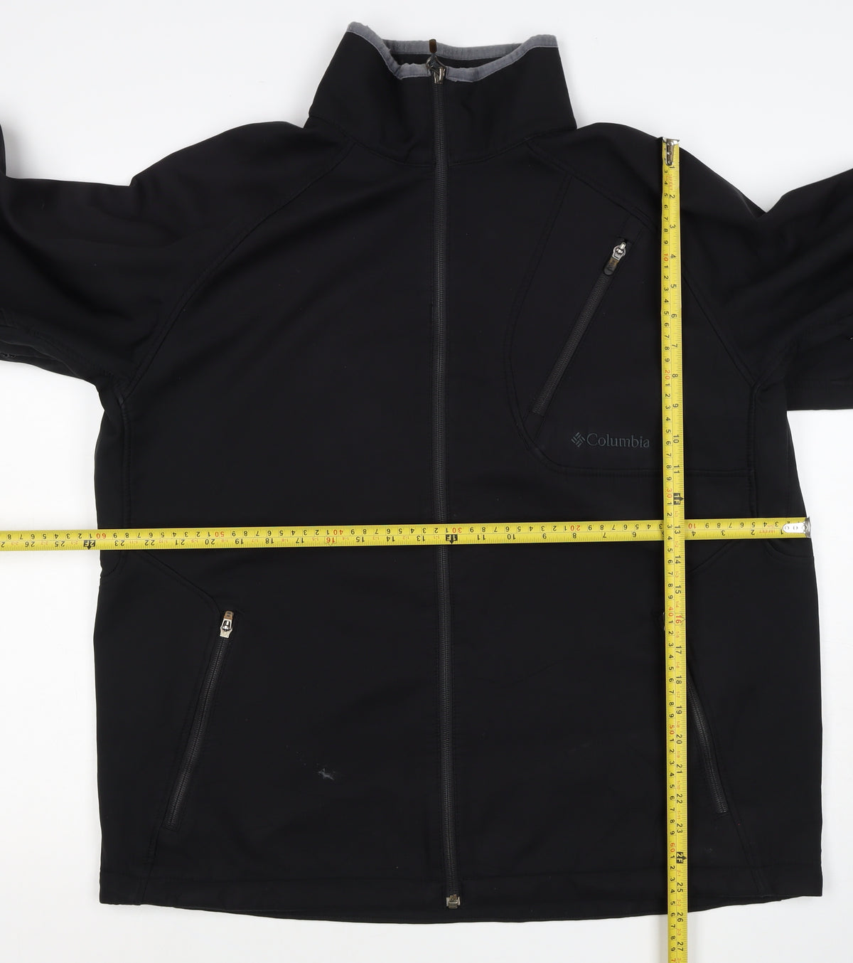 Columbia Mens Black L Softshell Interchange Full Zip Outdoor Jacket