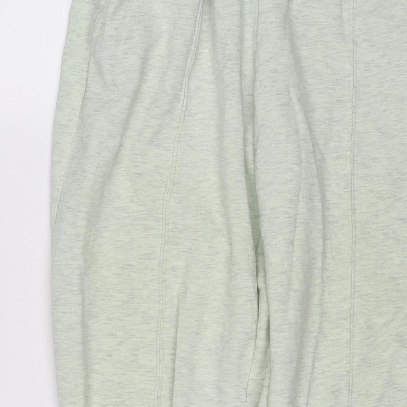 H&M Women Green Size S Fleece Jogger Sweatpants Drawstring