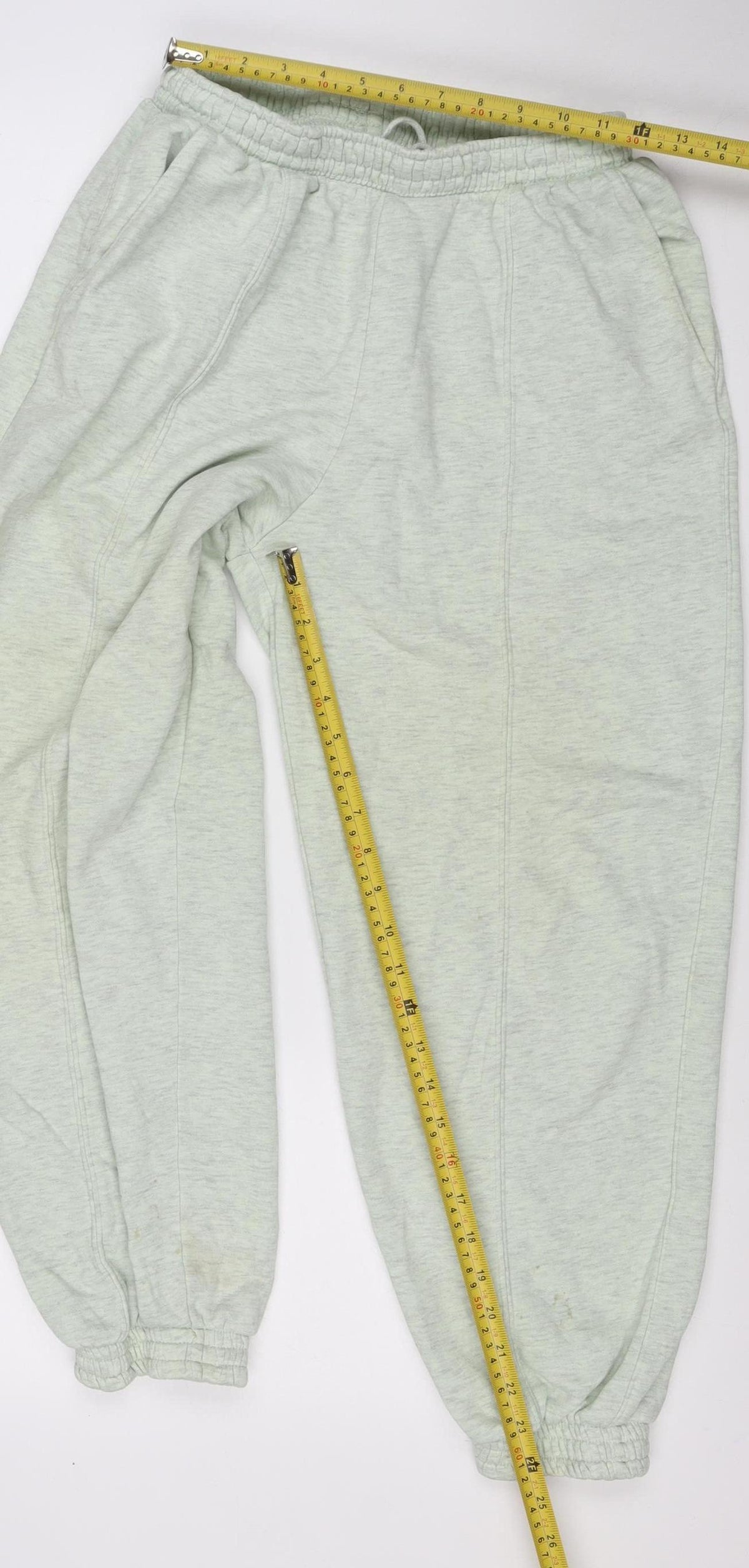 H&M Women Green Size S Fleece Jogger Sweatpants Drawstring