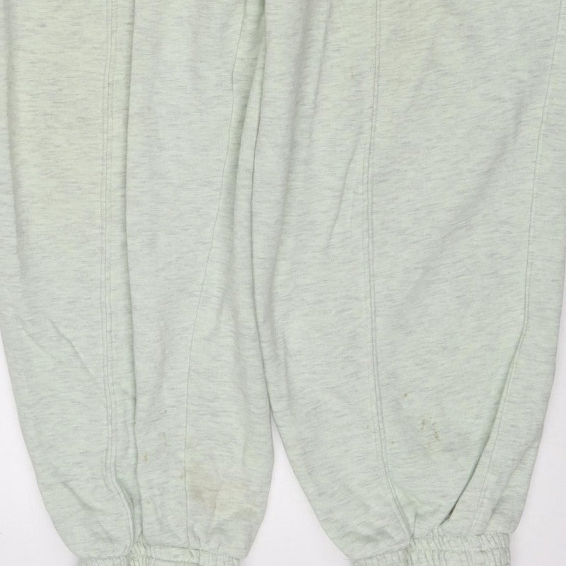 H&M Women Green Size S Fleece Jogger Sweatpants Drawstring