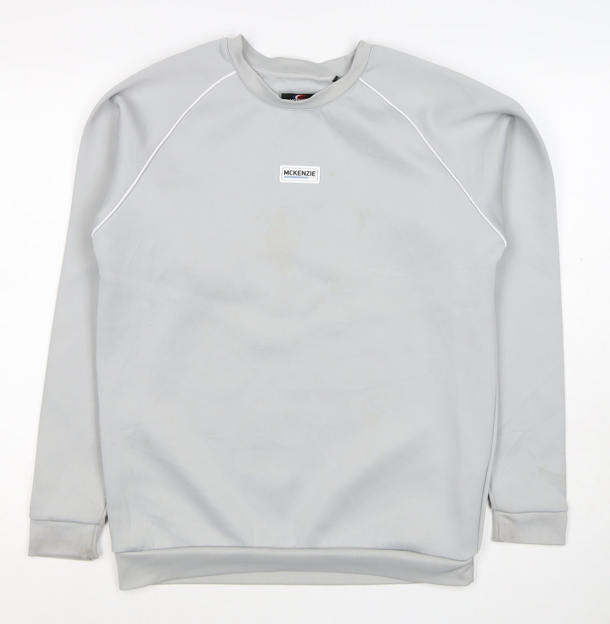 McKenzie Boys Grey 13-14 Years Pullover Sweatshirt Logo Sports