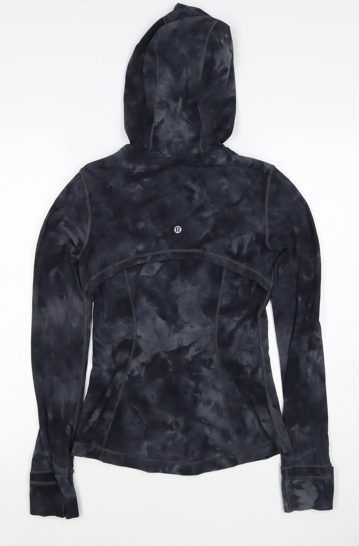 Lululemon Women’s Black Tie Dye Size 4 Full Zip Hooded Jacket
