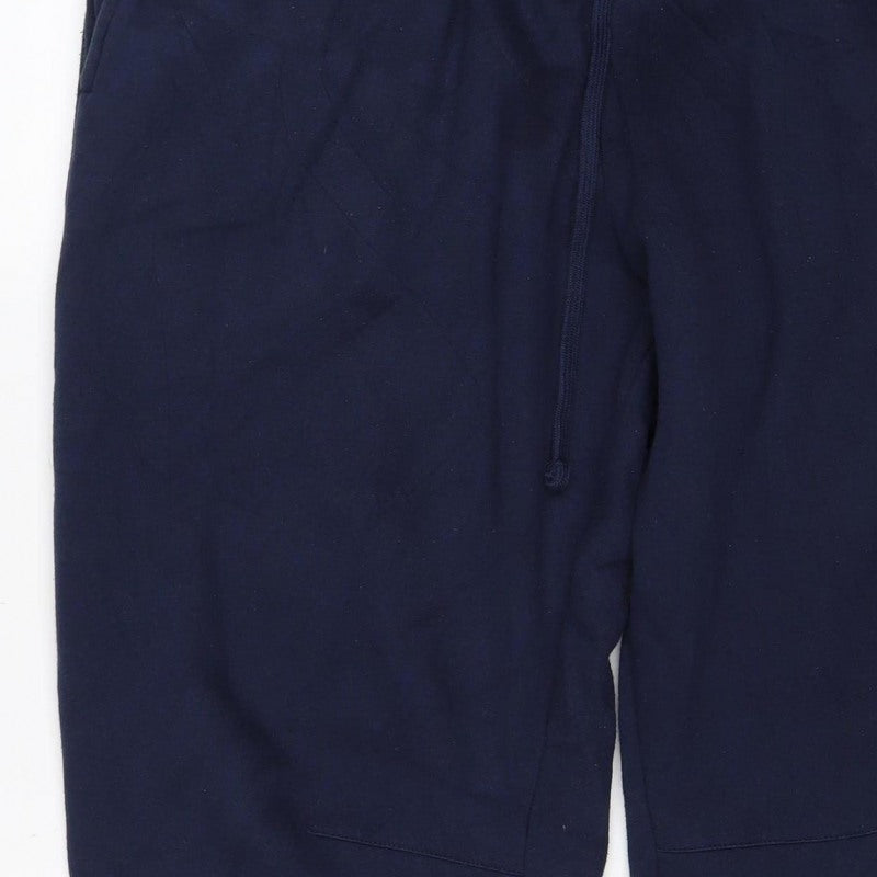 boohooMAN Men’s Blue XL Fleece Lined Drawstring Sweatpants