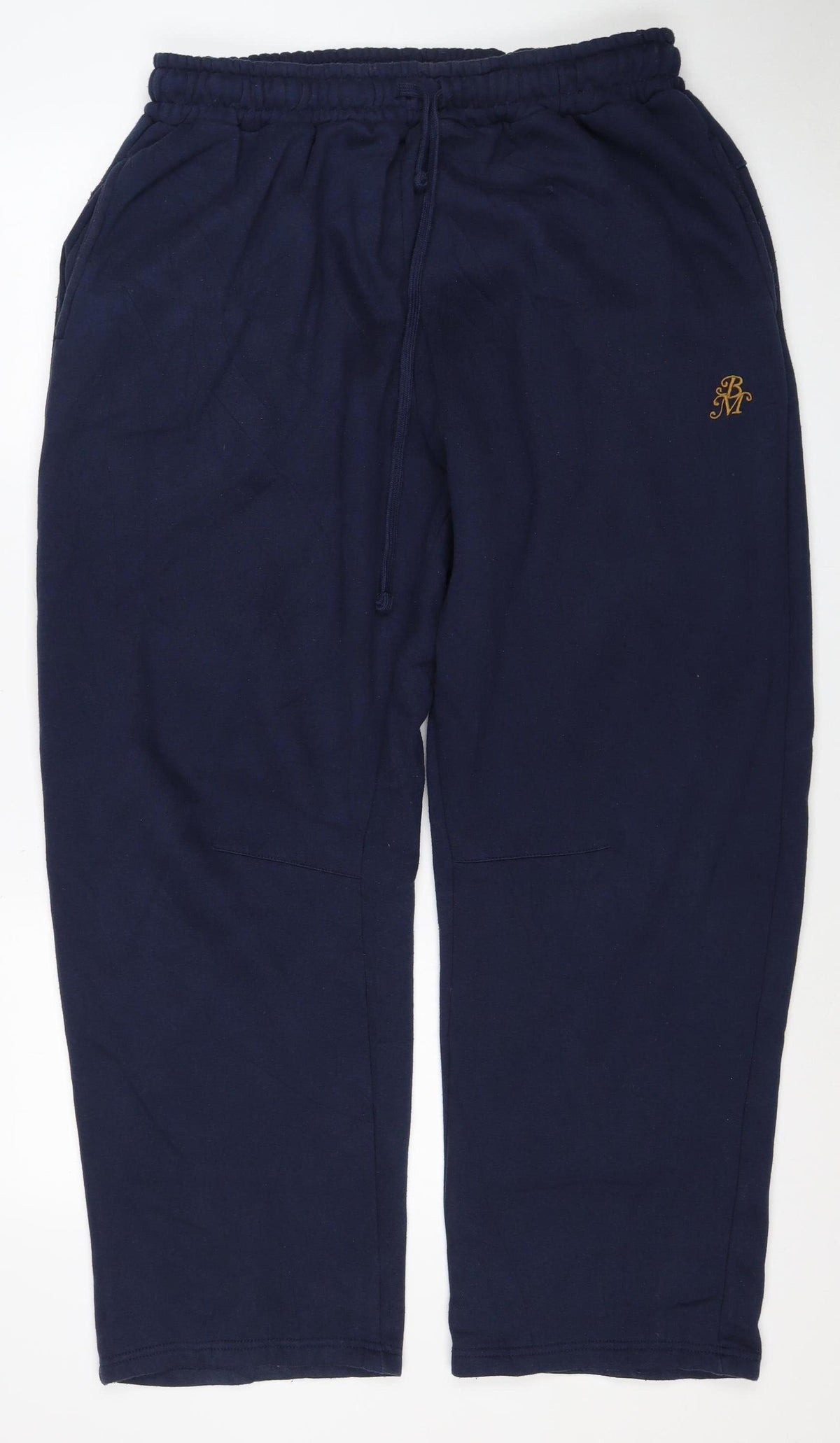 boohooMAN Men’s Blue XL Fleece Lined Drawstring Sweatpants