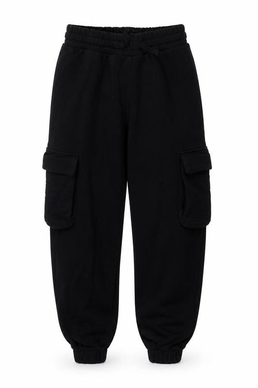 Zara Women Black M Jogger Sweatpants Elastic Waist Pockets