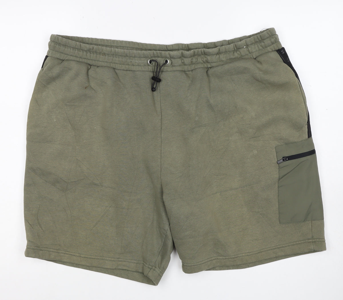 U.S. Athletic Men’s Green 2XL Sweat Shorts Drawstring Pockets