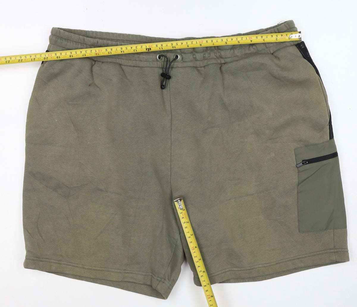 U.S. Athletic Men’s Green 2XL Sweat Shorts Drawstring Pockets