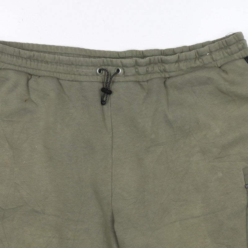 U.S. Athletic Men’s Green 2XL Sweat Shorts Drawstring Pockets