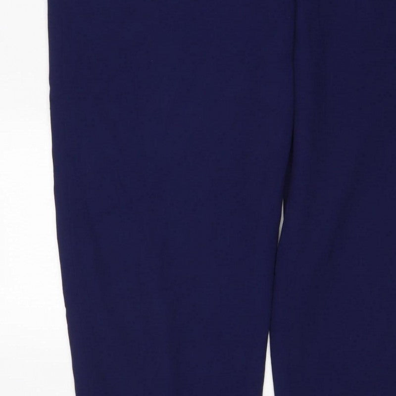 Judith Hart Women's Blue Size 12 Straight Leg Lined Dress Trousers